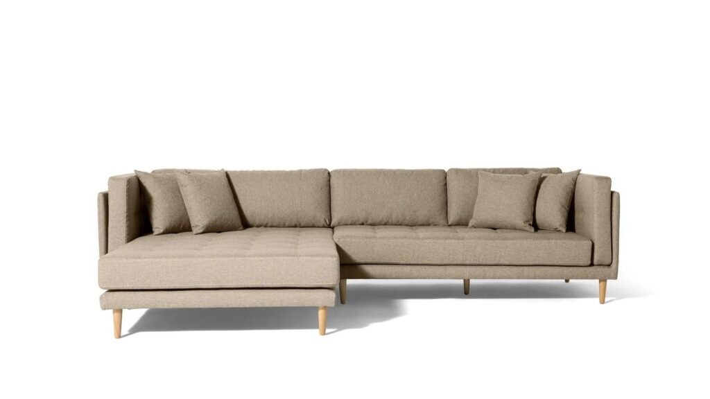 Cali chaiselong sofa i sand