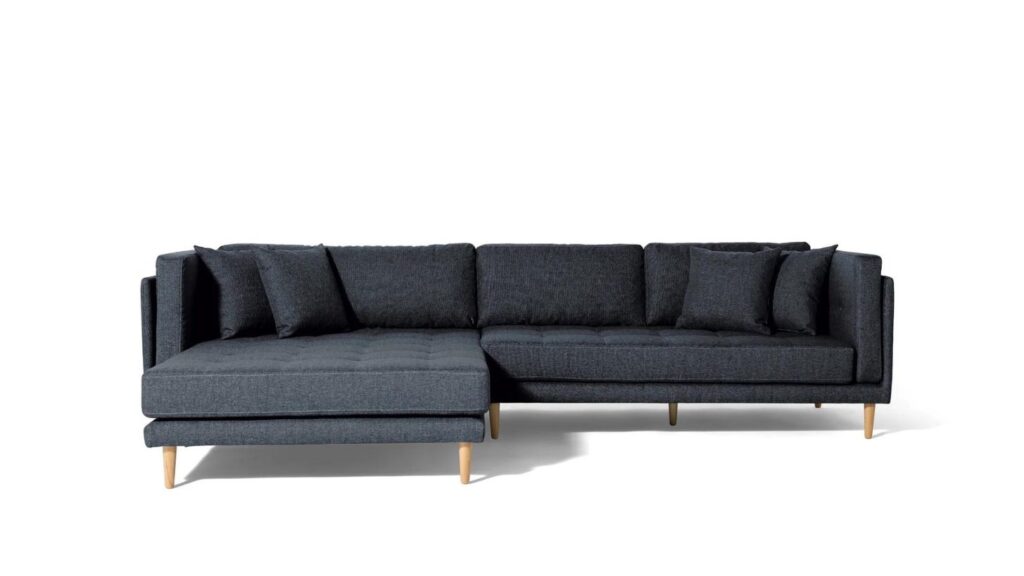 Cali chaiselong sofa i blå