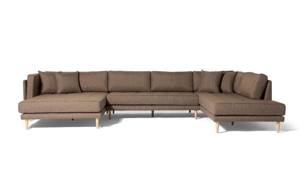 Cali u-sofa i brun