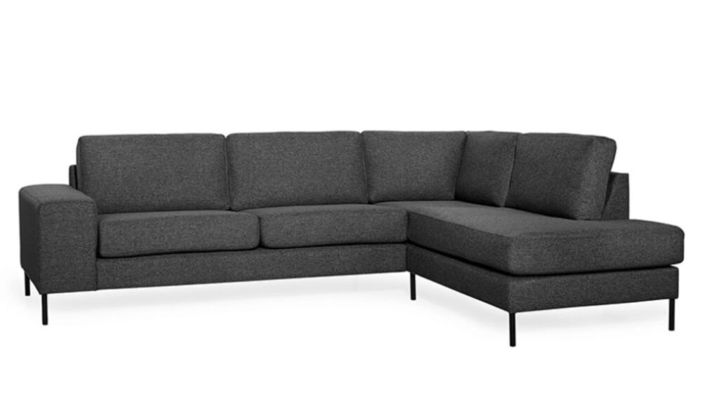 Madrid chaiselong sofa i grå