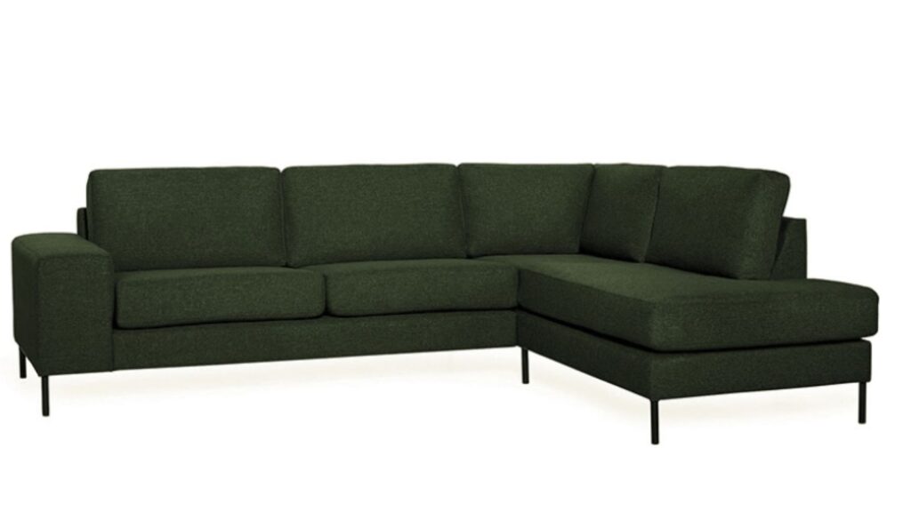 Madrid chaiselong sofa i grøn