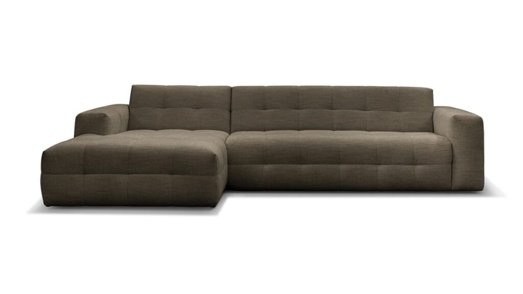 Paris chaiselong sofa i brun