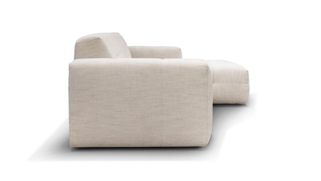 Paris chaiselong sofa i creme fra siden af