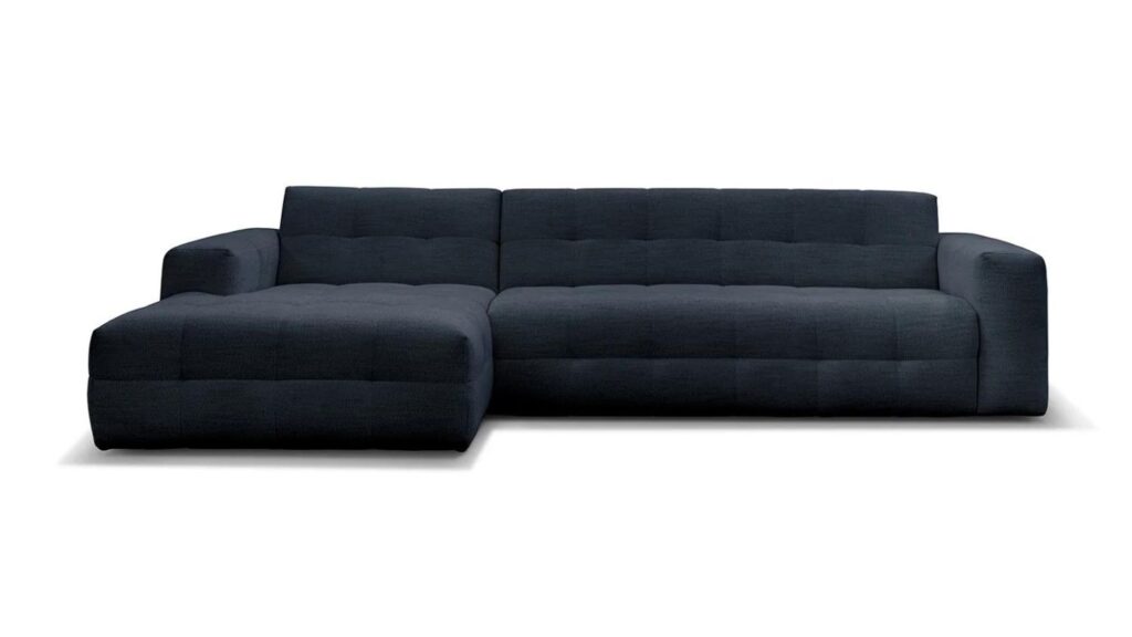 Paris chaiselong sofa i mørkeblå